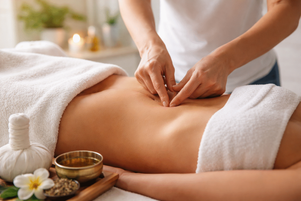 Step-by-Step Process of Navel Displacement Correction Therapy