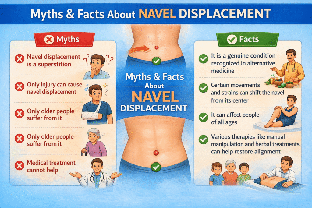 Common Myths and Facts About Navel Displacement Therapy