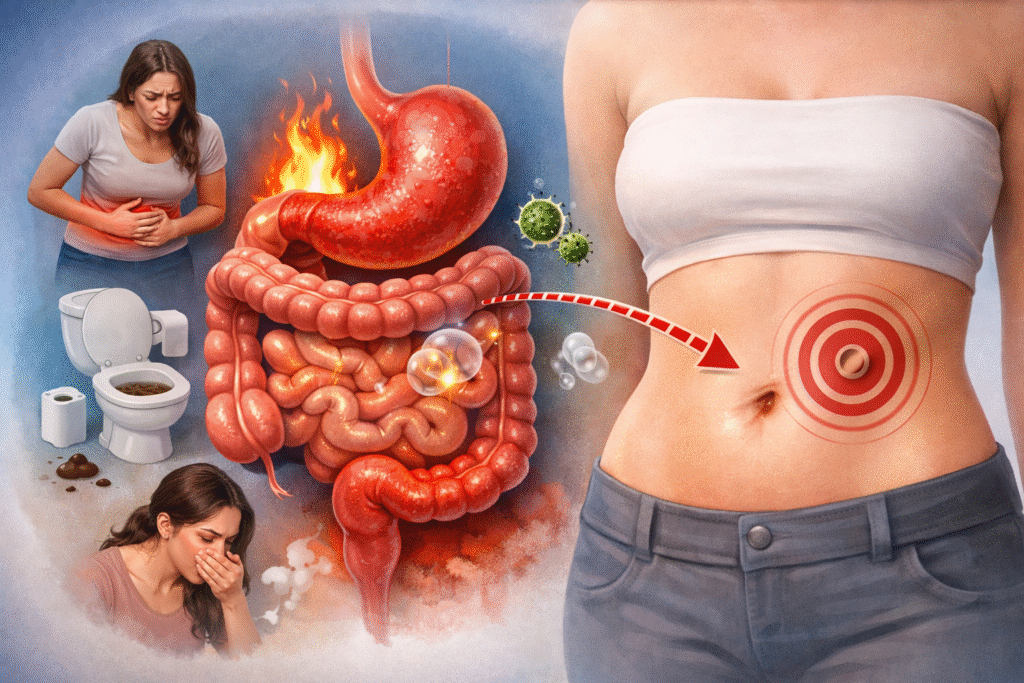 Can Navel Displacement Cause Digestive Problems?