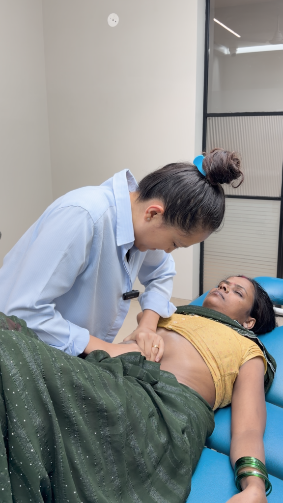 Navel Displacement