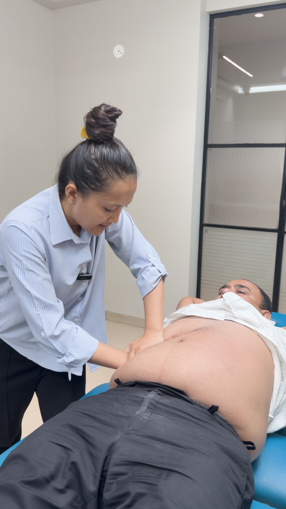 Navel Displacement